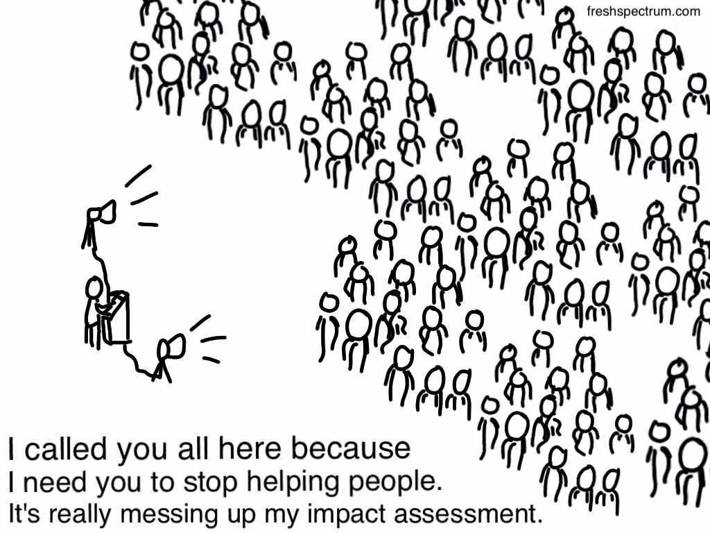 Stop Helping People Cartoon by Chris Lysy
