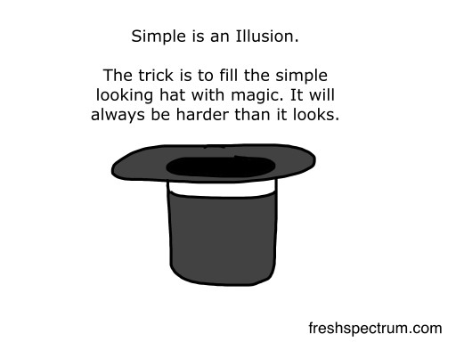 Simple is an illusion