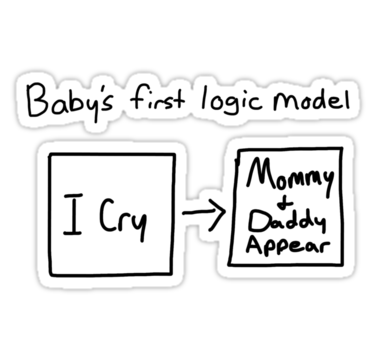 Baby's first logic model sticker