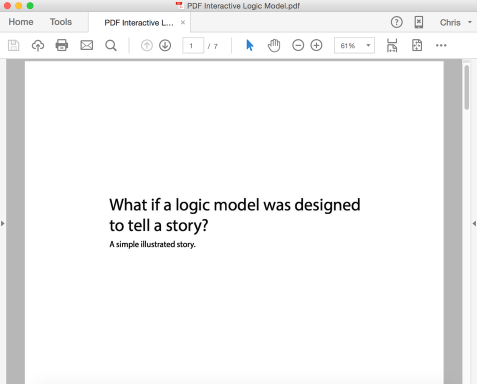 A PDF Interactive Logic Model