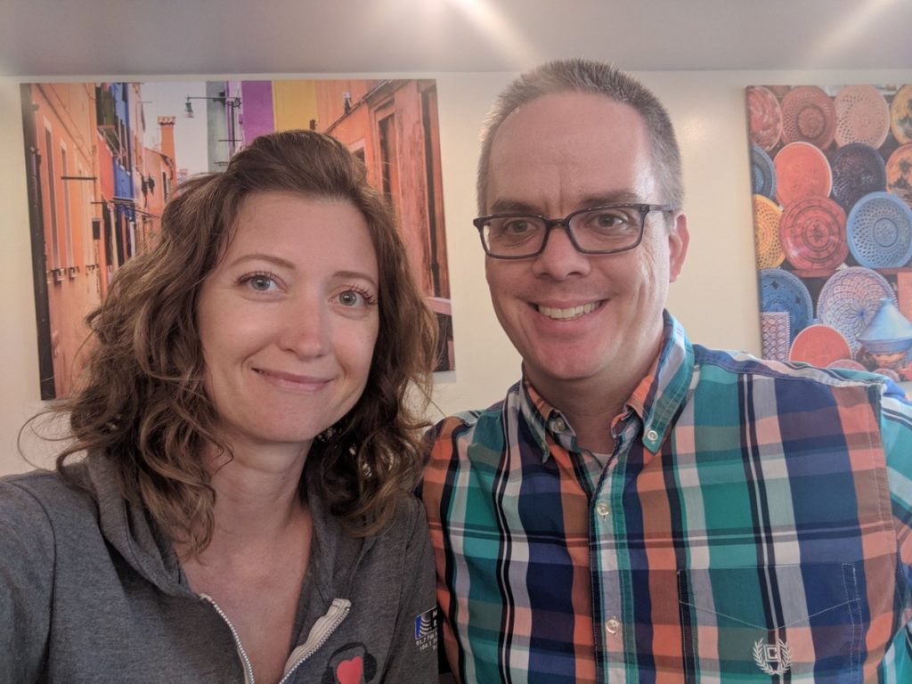 Selfie from lunch in Durham, NC
