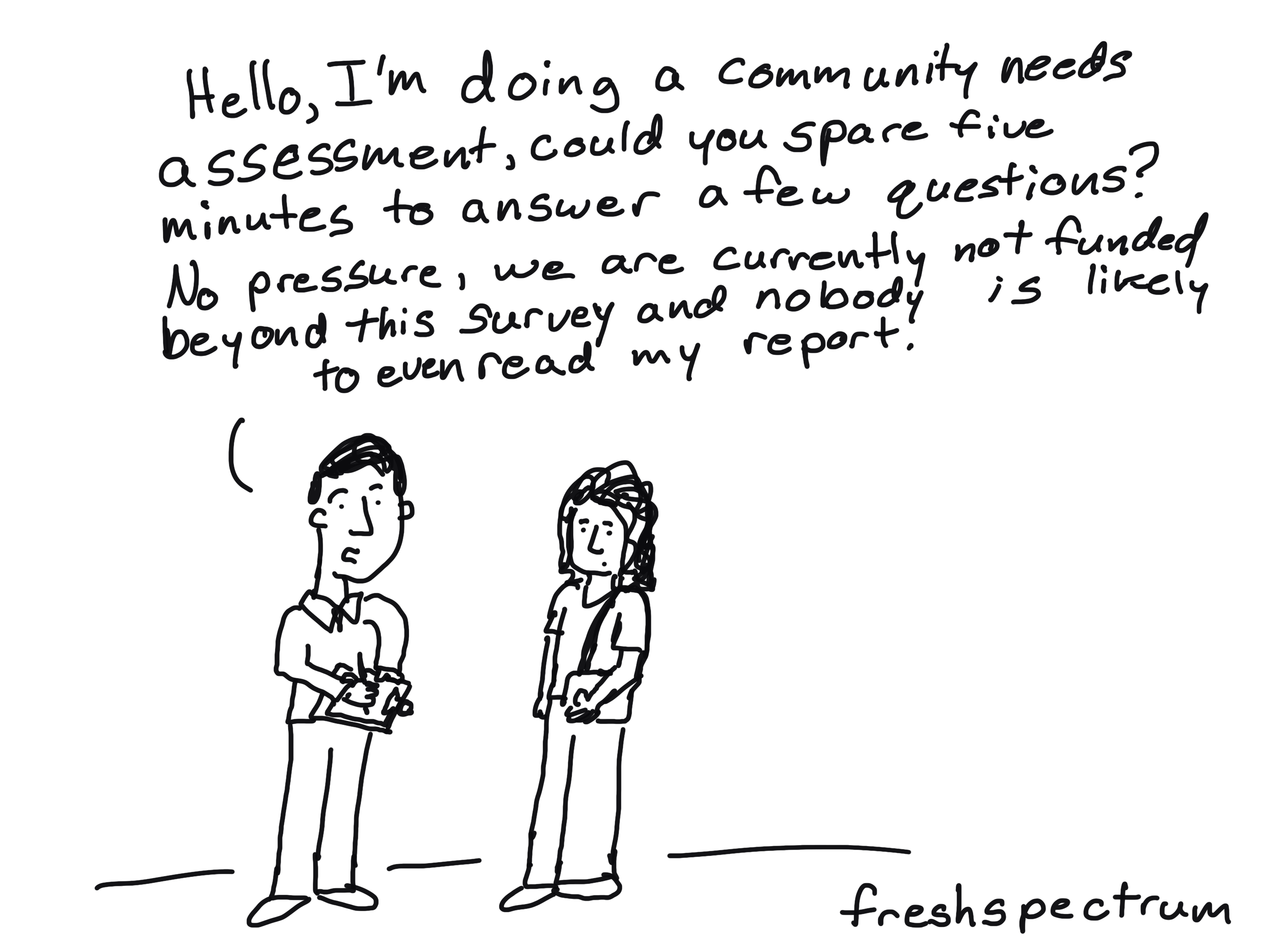 What is a Needs Assessment? Cartoon Glossary