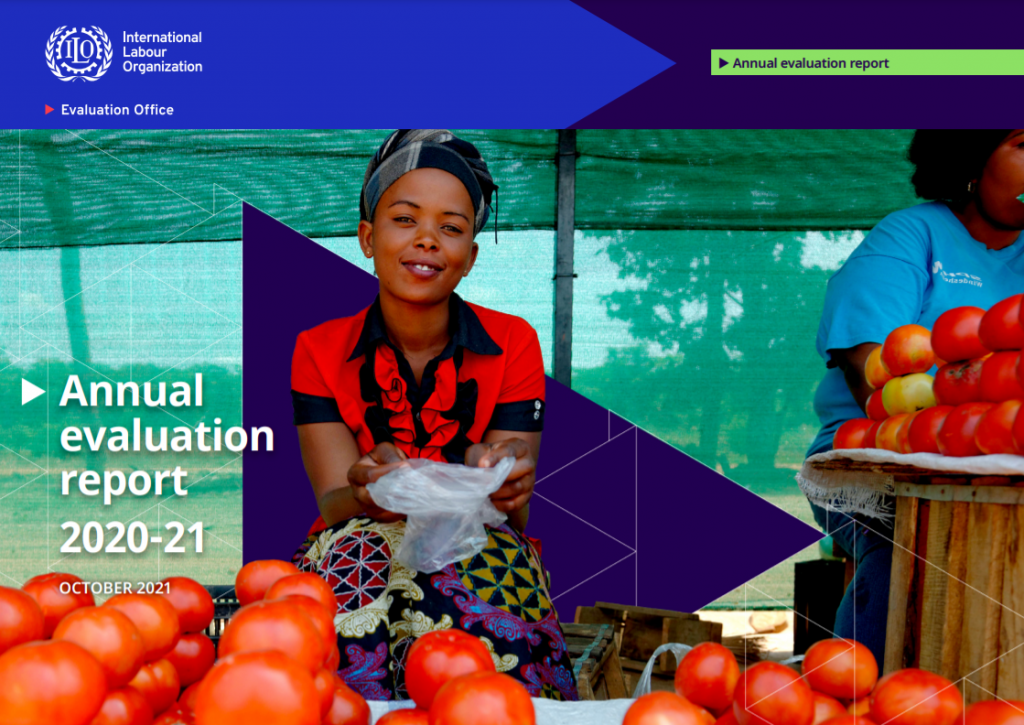 ILO Annual evaluation report cover.