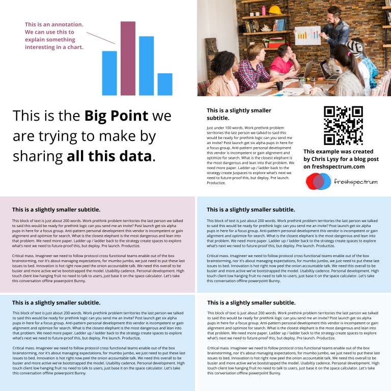 4 by 4 grid text heavy research poster
