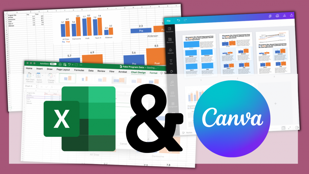 Excel and Canva Featured Image