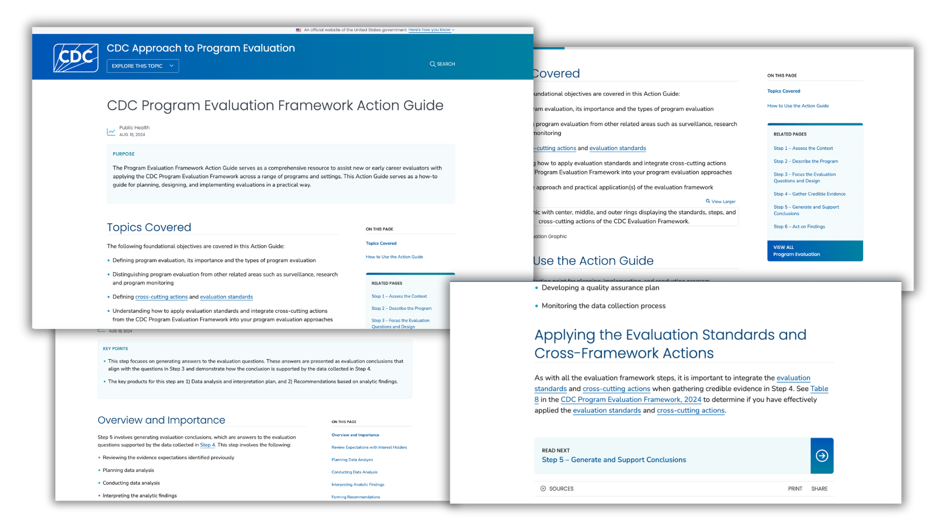 CDC Evaluation Framework – Before and After